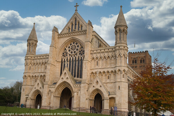 Majestic St Albans Cathedral A Symbol of History a Picture Board by Luigi Petro