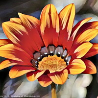 Buy canvas prints of Macro flower portrait of a beautiful garden flower by Luigi Petro