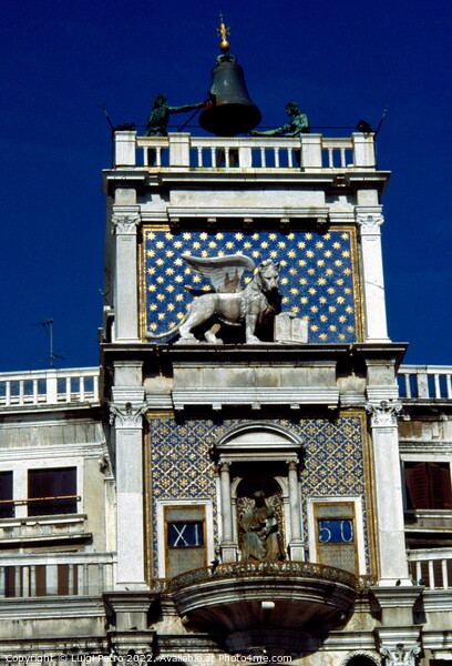 Clock Tower in Venice, Italy. Torre dell Orologio. Picture Board by Luigi Petro