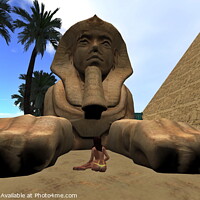 Buy canvas prints of The Enigmatic Sphinx by Luigi Petro