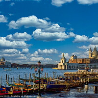 Buy canvas prints of Gondolas and Santa Maria della Salute, Venice, Ita by Luigi Petro