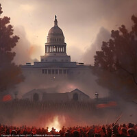 Buy canvas prints of The Chaos of Capitol Hill by Luigi Petro