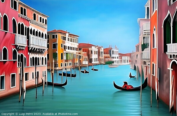 View of the Gran Canal , Venice, Italy. Picture Board by Luigi Petro