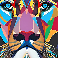 Buy canvas prints of Majestic Lion King by Luigi Petro