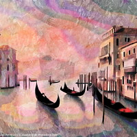 Buy canvas prints of Venices Majestic Grand Canal by Luigi Petro