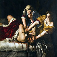 Buy canvas prints of Judith Beheading Holofernes. By Artemisia Gentiles by Luigi Petro