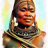 Buy canvas prints of Radiant Beauty of Huli Wigmen Woman by Luigi Petro