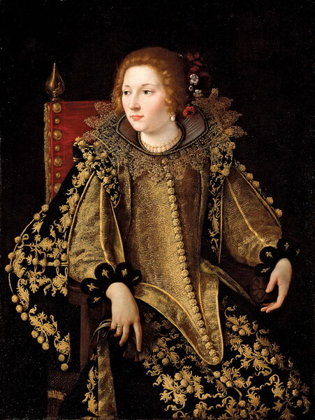 Golden Lady: A Baroque Portrait Picture Board by Luigi Petro