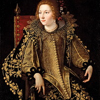 Buy canvas prints of Golden Lady: A Baroque Portrait by Luigi Petro