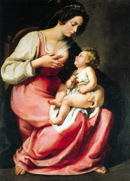 Madonna and child. Picture Board by Luigi Petro