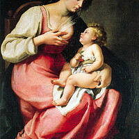 Buy canvas prints of Madonna and child. by Luigi Petro