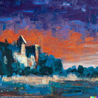 Buy canvas prints of  A Captivating Castle by Luigi Petro