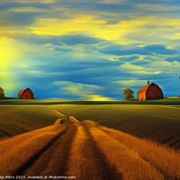 Buy canvas prints of Radiant Tuscan Sunrise Illuminates Countryside by Luigi Petro