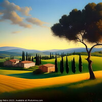Buy canvas prints of Serene Countryside Retreat by Luigi Petro