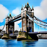 Buy canvas prints of Iconic Tower Bridge: Captivating London Cityscape by Luigi Petro