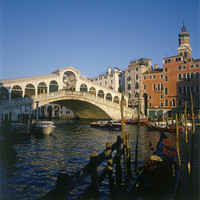 Buy canvas prints of Rialto Bridge, Venice, Italy by Luigi Petro