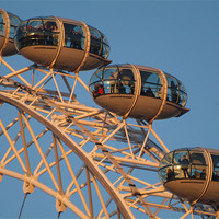 Buy canvas prints of Magnificence of London Eye by Luigi Petro
