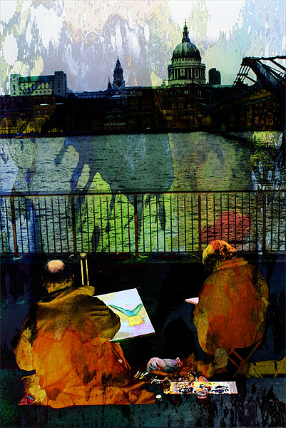 The Art of the Millennium Bridge Picture Board by Luigi Petro