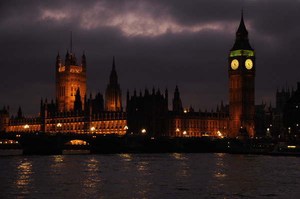 Stormy night over Westminster,London Picture Board by Luigi Petro
