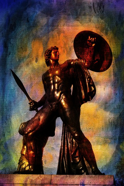 Statue of Achilles in Hyde Park,London. Picture Board by Luigi Petro