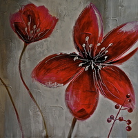 Buy canvas prints of Two art poppys re-load by Sue Bottomley
