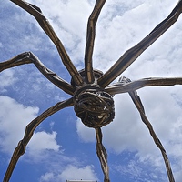 Buy canvas prints of  Spider Maman Bilbao Spain by Sue Bottomley