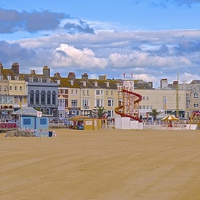 Buy canvas prints of  Weymouth Dorset Seafront by Sue Bottomley