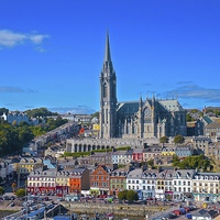 Buy canvas prints of Town of Cork taken from a cruise ship  by Sue Bottomley