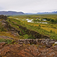 Buy canvas prints of  Iceland Tectonic Plates by Sue Bottomley