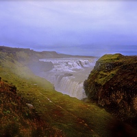 Buy canvas prints of  Gullfoss ( Golden Falls ) by Sue Bottomley