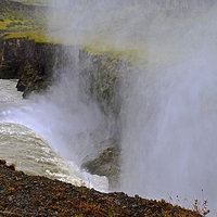 Buy canvas prints of  Gullfoss ( Golden Falls ) Iceland by Sue Bottomley