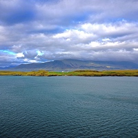 Buy canvas prints of  View from Revkiavik Iceland Harbour by Sue Bottomley