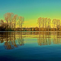 Buy canvas prints of  Refection over the lake                           by Sue Bottomley