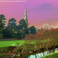 Buy canvas prints of St Oswald's, Ashbourne by Andy White