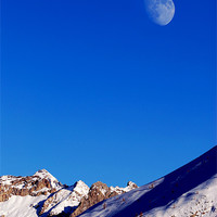 Buy canvas prints of The Winter Moon by Roger Cruickshank
