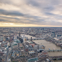 Buy canvas prints of London City from The Shard by Junwei Chu