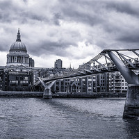 Buy canvas prints of The Bridge to St. Pauls Cathedral by Junwei Chu