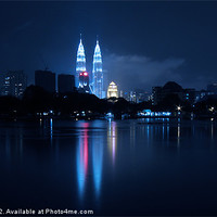 Buy canvas prints of Petronas Towers in KL Malaysia by Zoe Ferrie