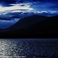 Buy canvas prints of Sunset over Loch Linnhe near Fort William, Scotlan by Zoe Ferrie