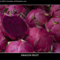 Buy canvas prints of Dragonfruit at the Market by Zoe Ferrie