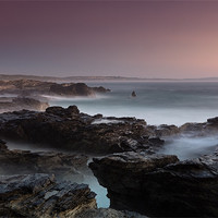 Buy canvas prints of Cornish Sunset by David Smith