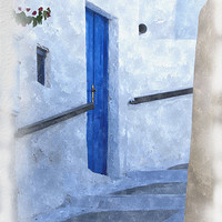 Buy canvas prints of Little Greek Street Steps by Brian  Raggatt
