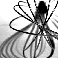 Buy canvas prints of Abstract- Kitchen Whisk BW by Brian  Raggatt