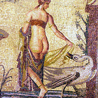 Buy canvas prints of Roman Mosaic Paphos Cyprus by Brian  Raggatt