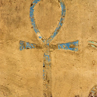 Buy canvas prints of Luxor Dendera Ankh by Brian  Raggatt