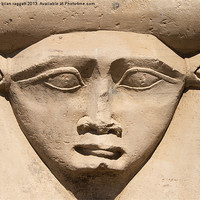 Buy canvas prints of Dendera Carving 1 by Brian  Raggatt