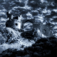 Buy canvas prints of Stormy Castle by Brian  Raggatt