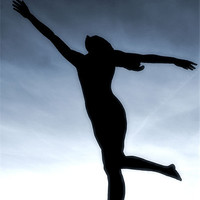 Buy canvas prints of Dance to the light fantastic (Nude) by Brian  Raggatt