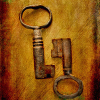 Buy canvas prints of 2 Old Keys by Brian  Raggatt