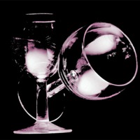 Buy canvas prints of Two Wine Glasses On Black by Brian  Raggatt